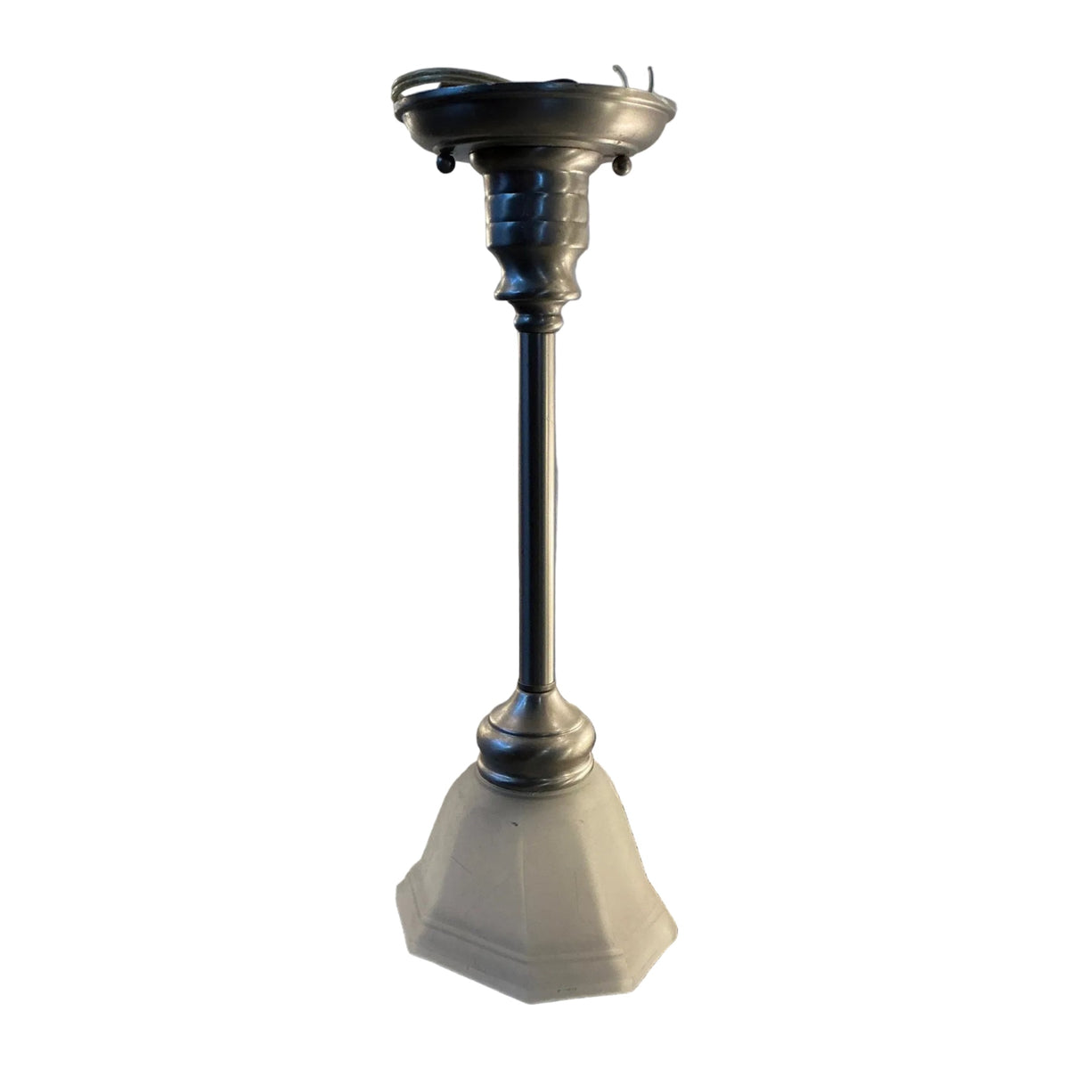 Silver hanging ceiling light