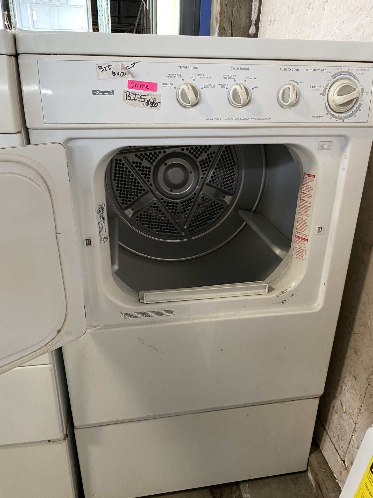 Kenmore Washer Dryer Set BI5