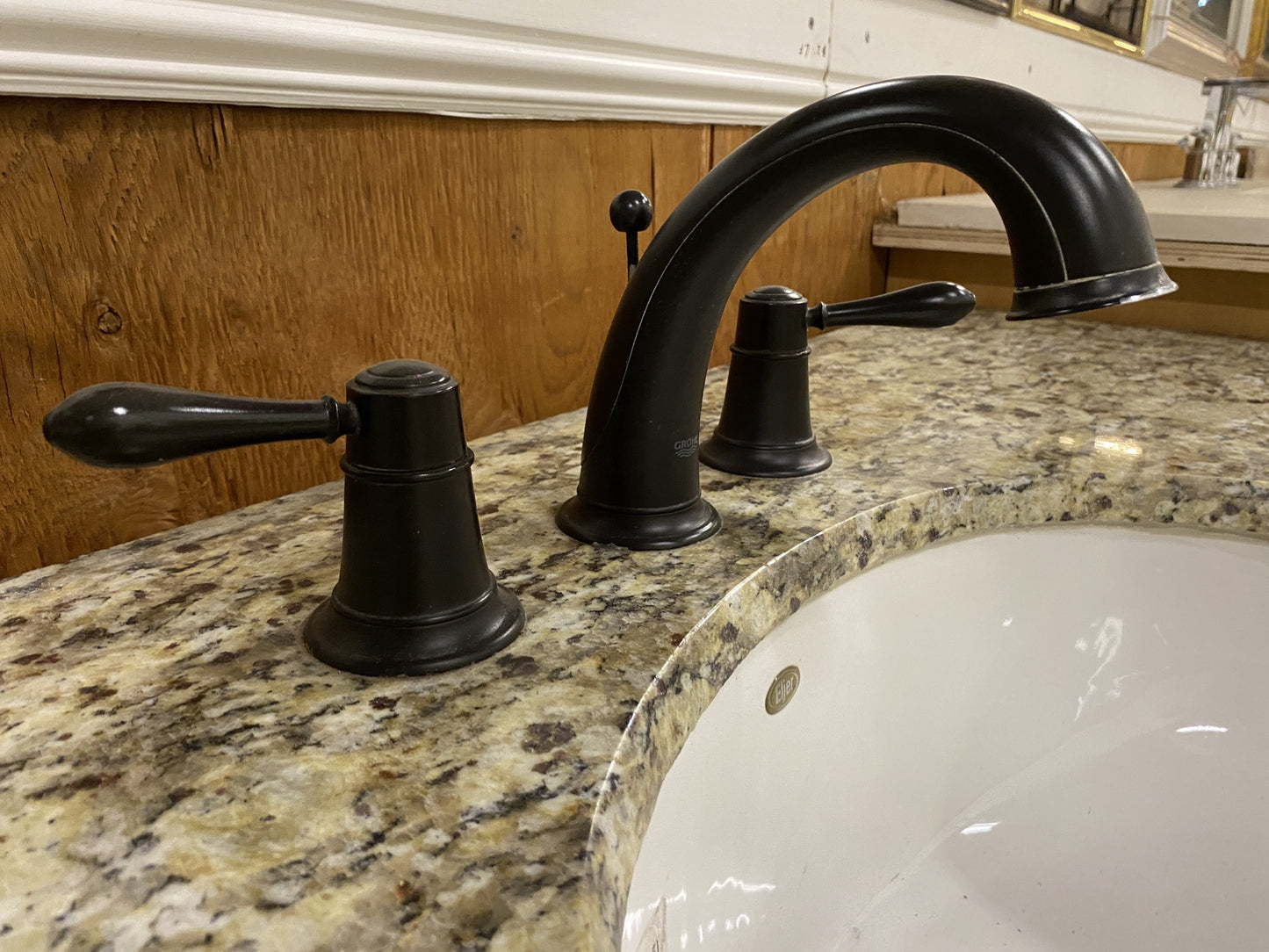 Brown Wooden Bathroom Vanity BS9