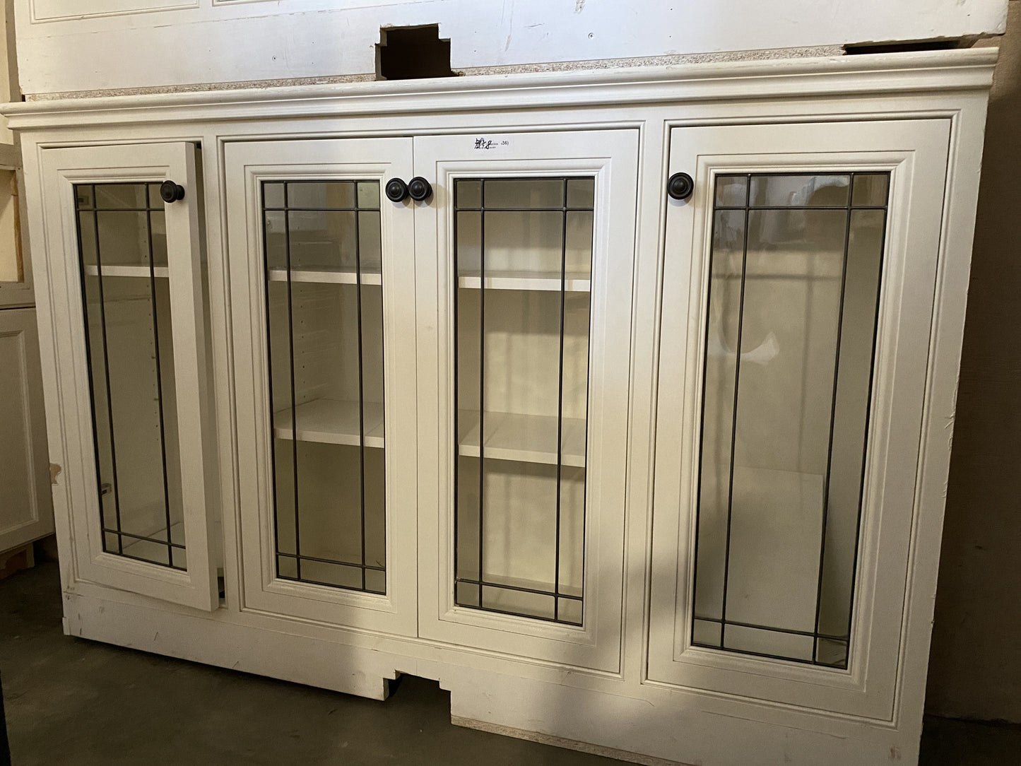 White Cabinets Glass Doors BX8
