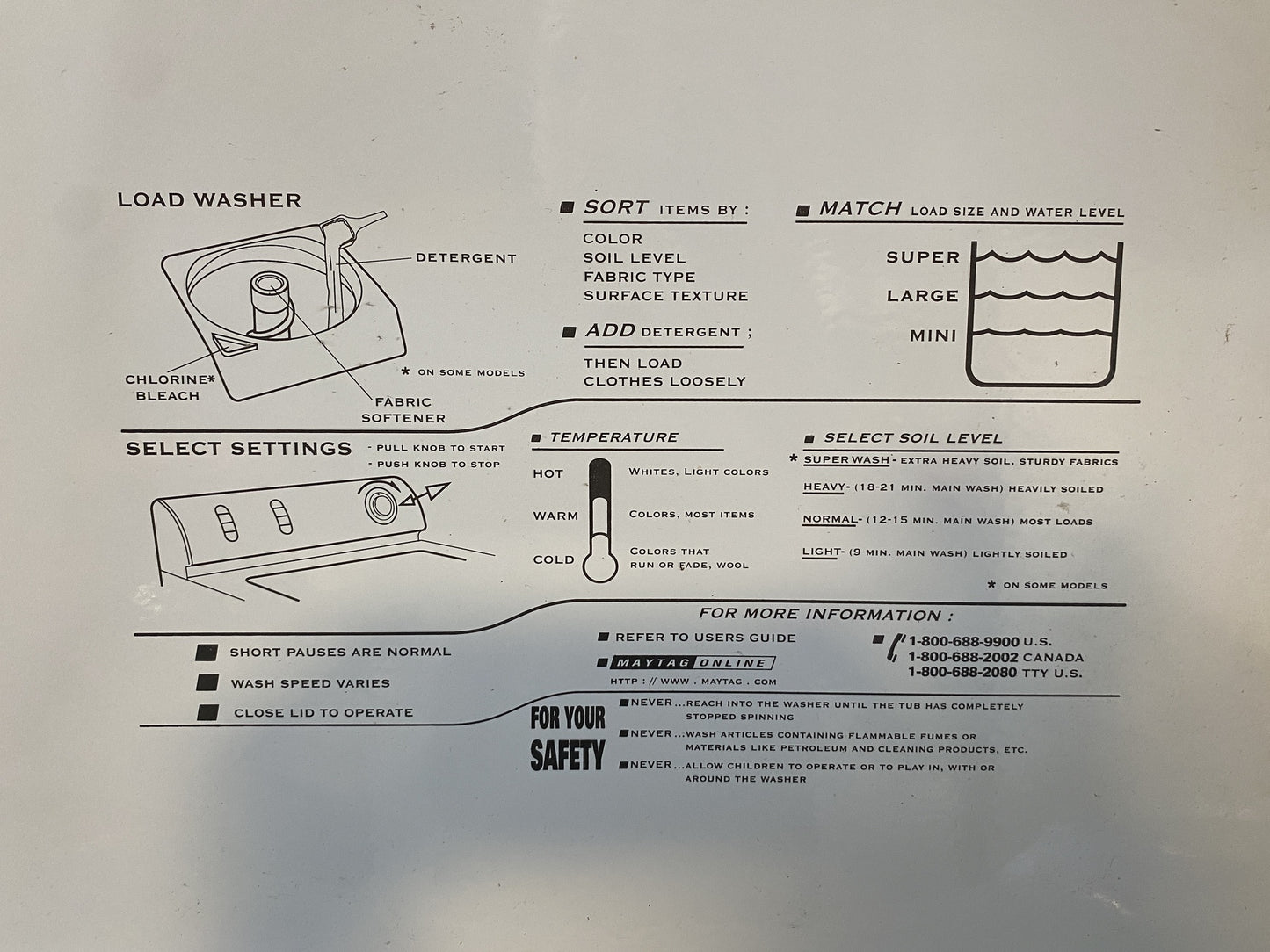 Maytag Washer Dryer Set TRP