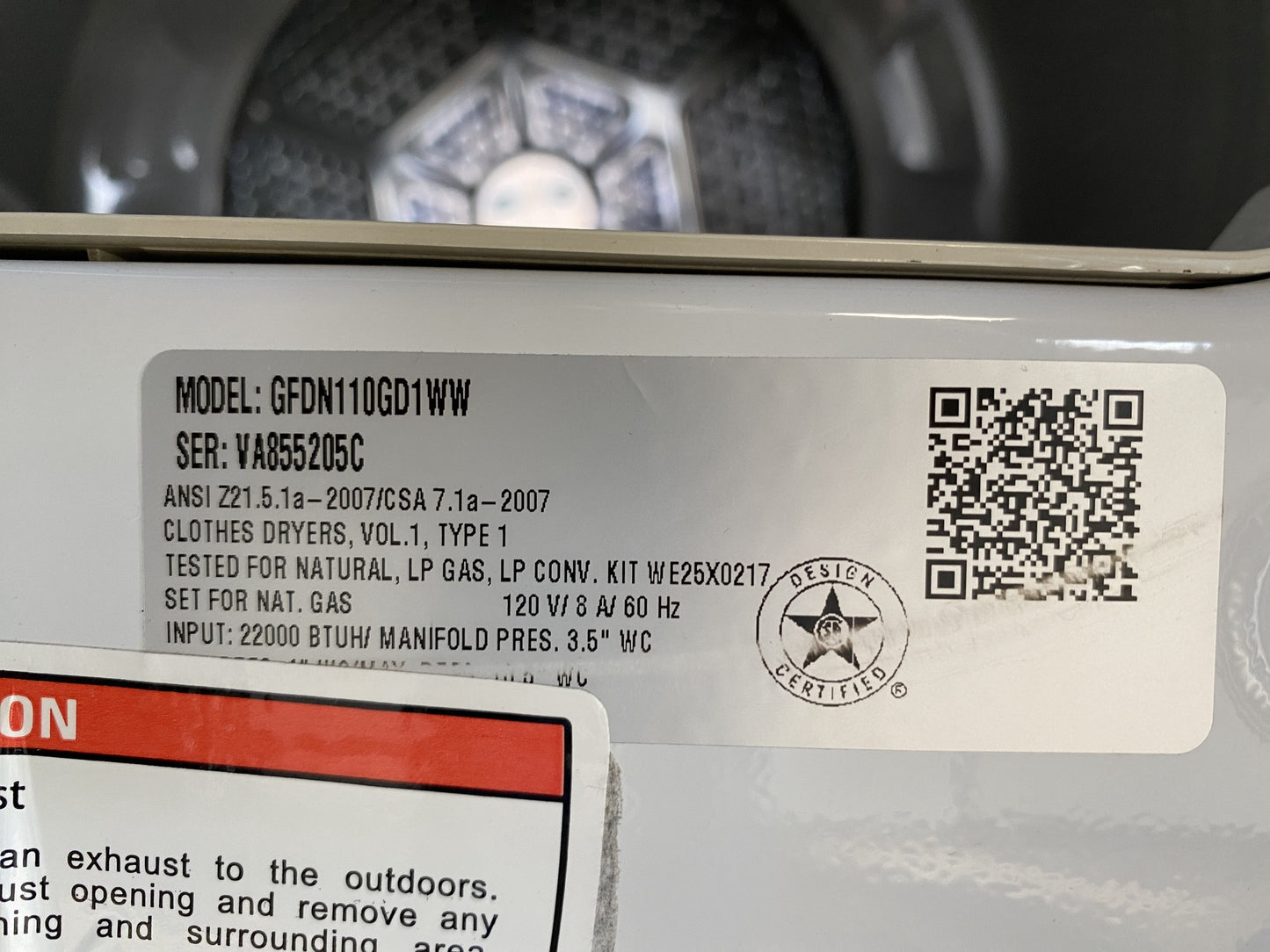 General Electric HE Sensor Dryer TRP