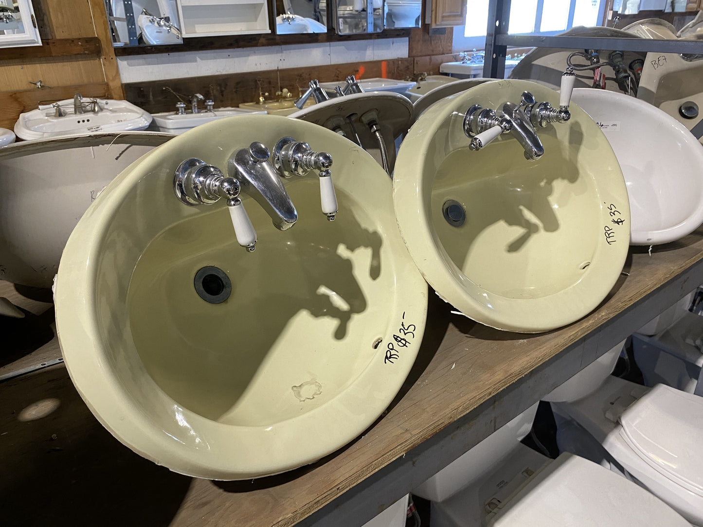 Yellow Vintage Sink TRP