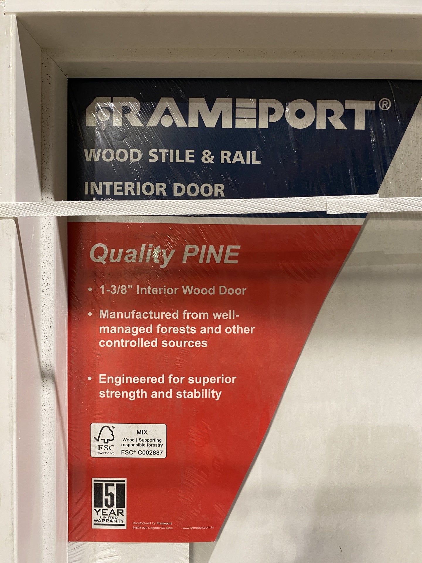 Frameport Pre-Hung Pine Door 24in LOW