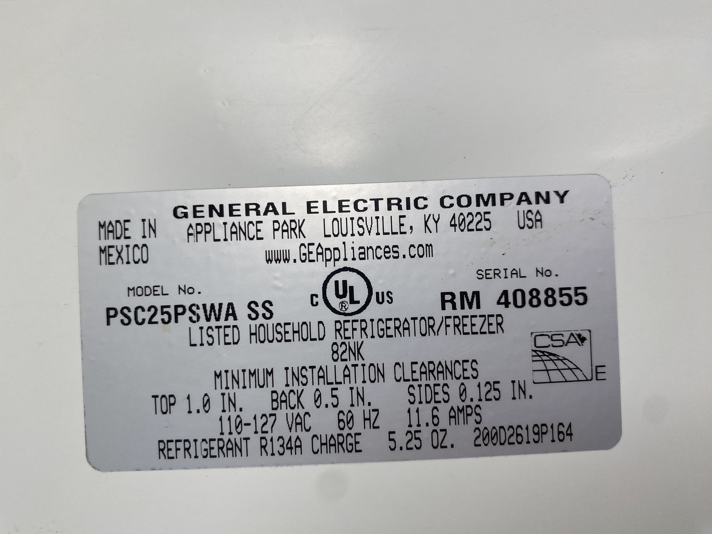 GE Profile Refrigerator CE4