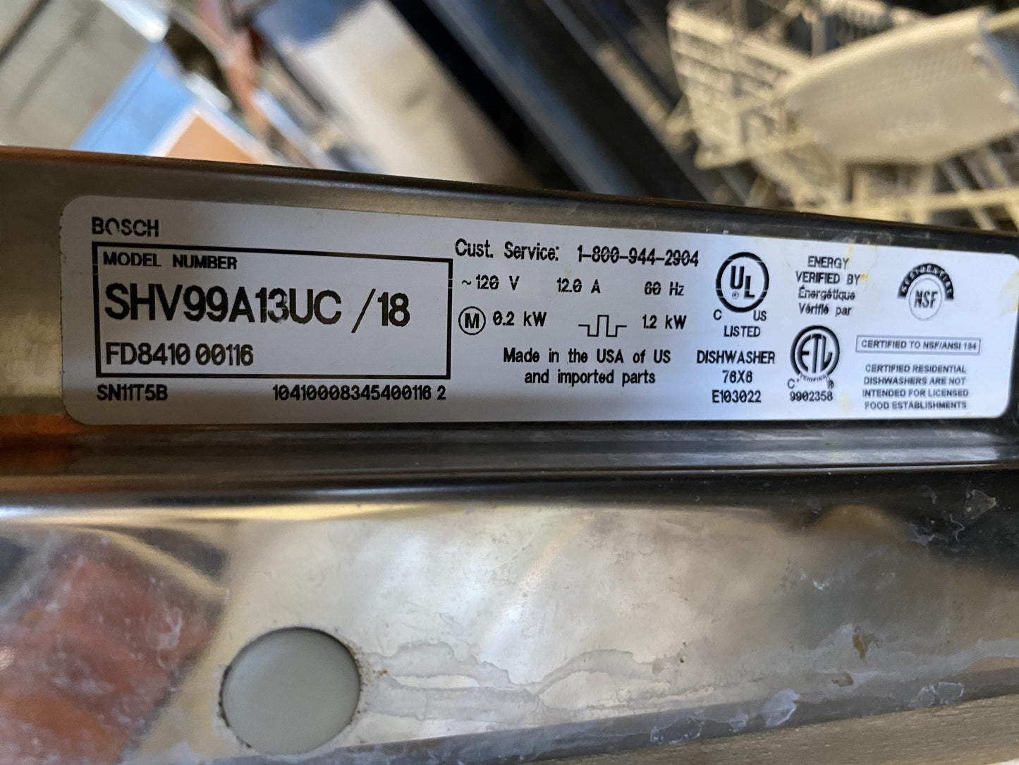 Bosch Apexx Dishwasher TRP