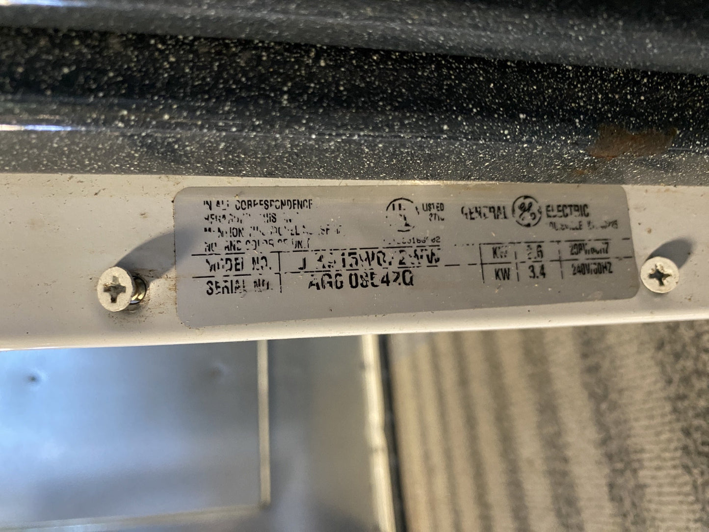 White GE Profile Single Oven TRP
