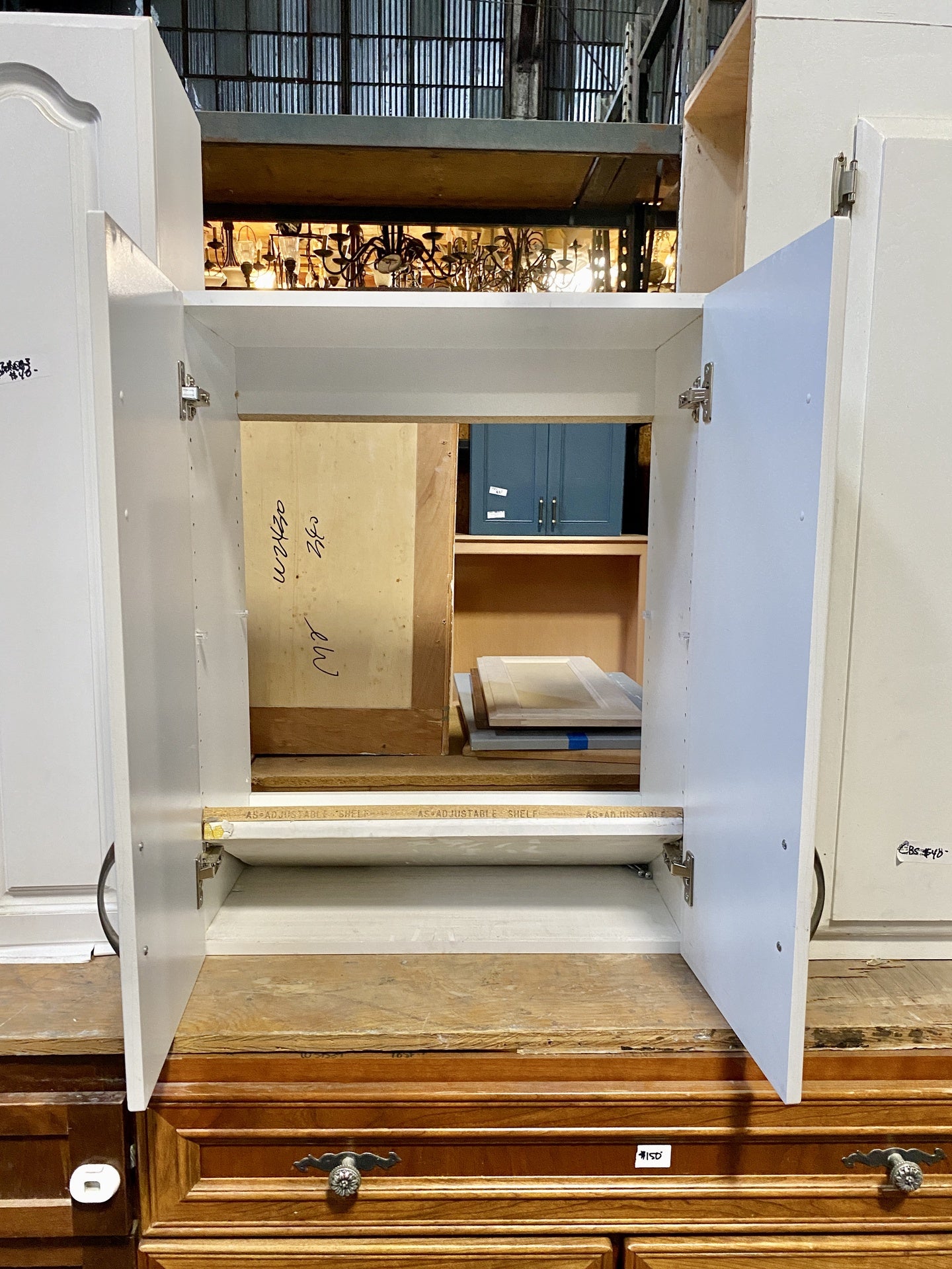 White 2 Door Wooden Cabinet CC2