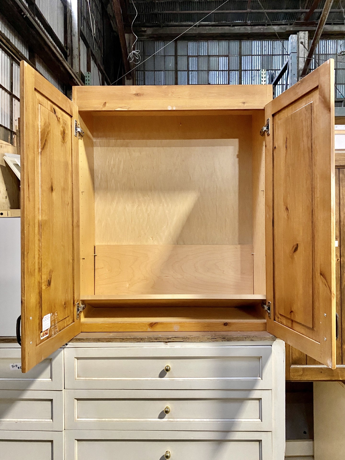 Natural Wood 2 Door Cabinet TRP