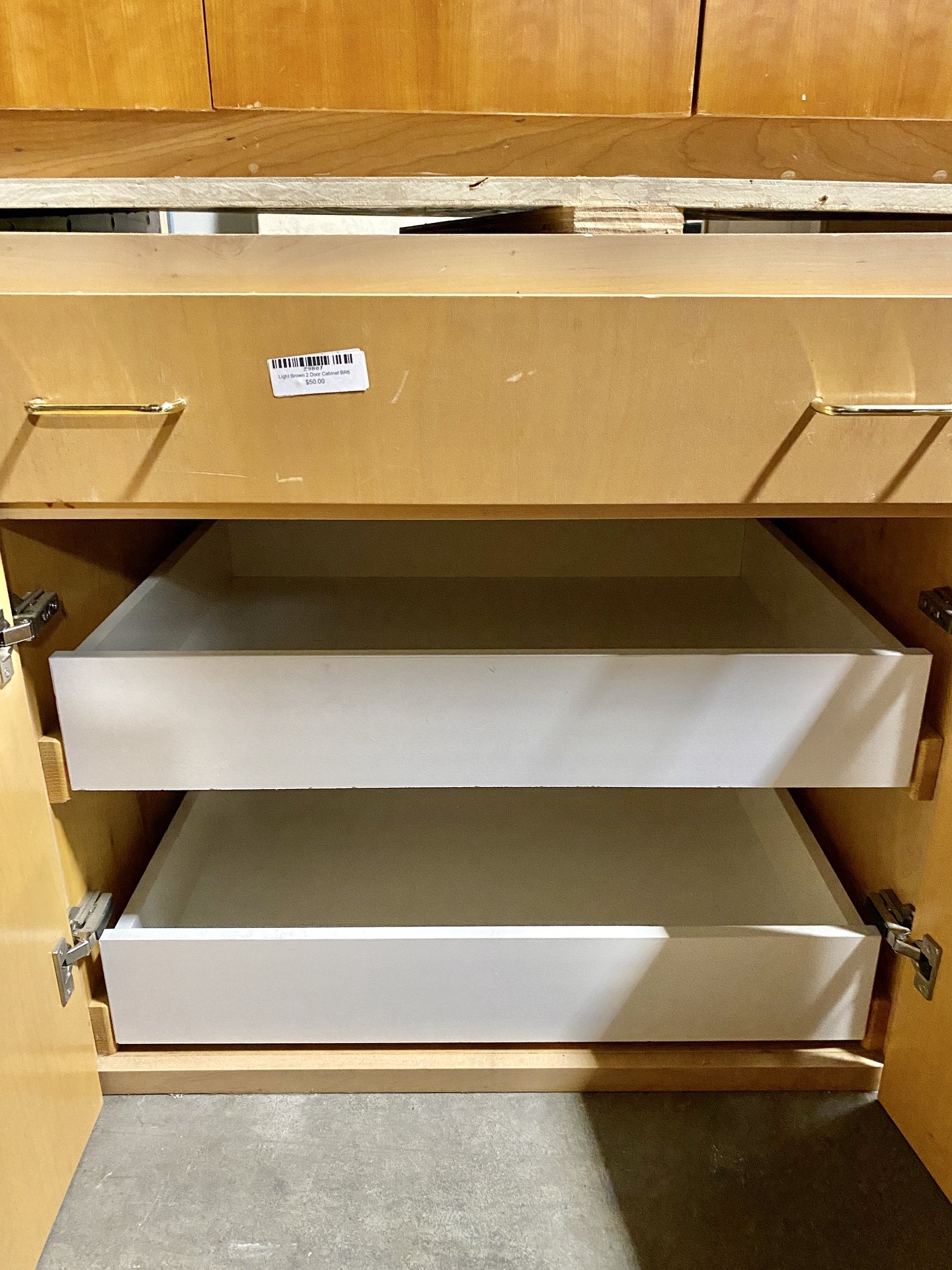 Light Brown 2 Door Cabinet BR6