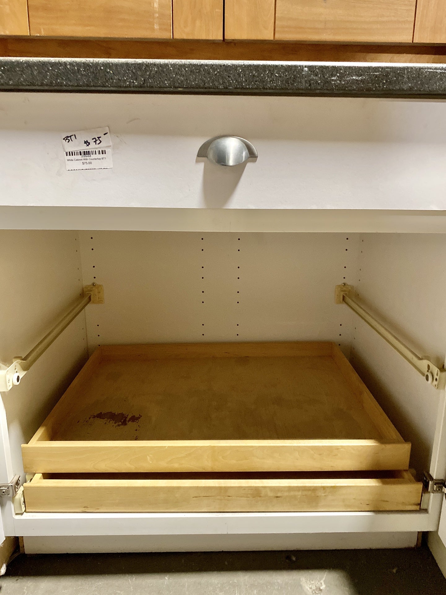White Cabinet With Countertop BT1