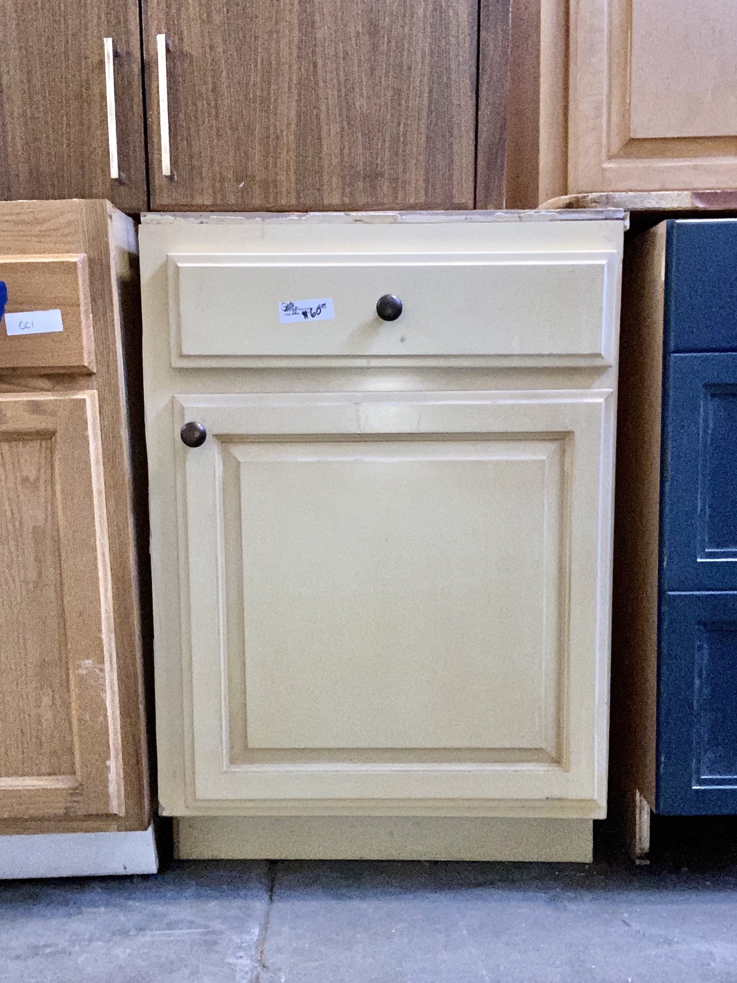Yellow 1 Drawer Cabinet BZ8