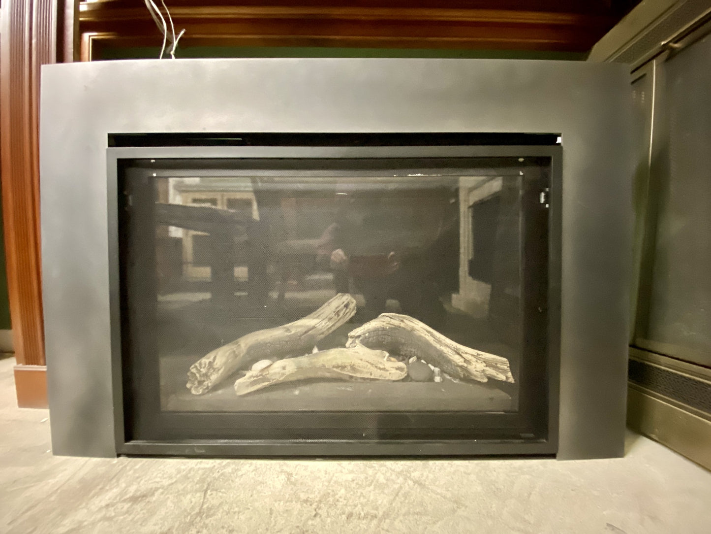 Gas Fireplace Black TRP