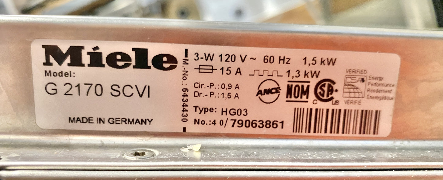 Meile Advanta Dishwasher HHH
