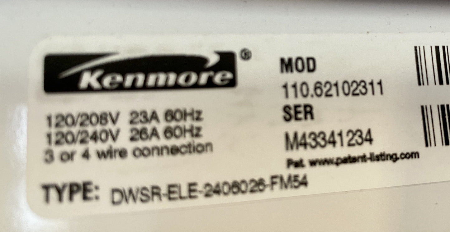 Kenmore 400 Series Dryer CH7
