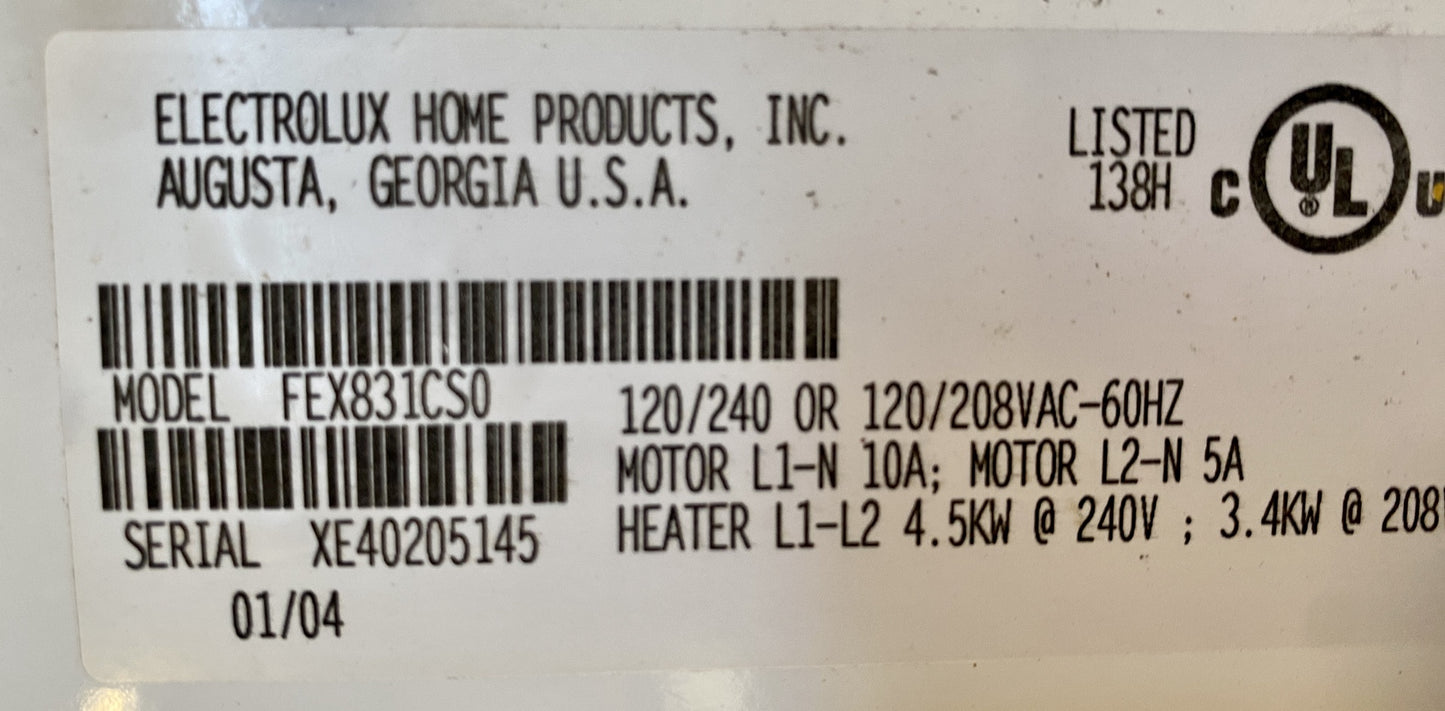 Frigidaire Washer Dryer Set BO1