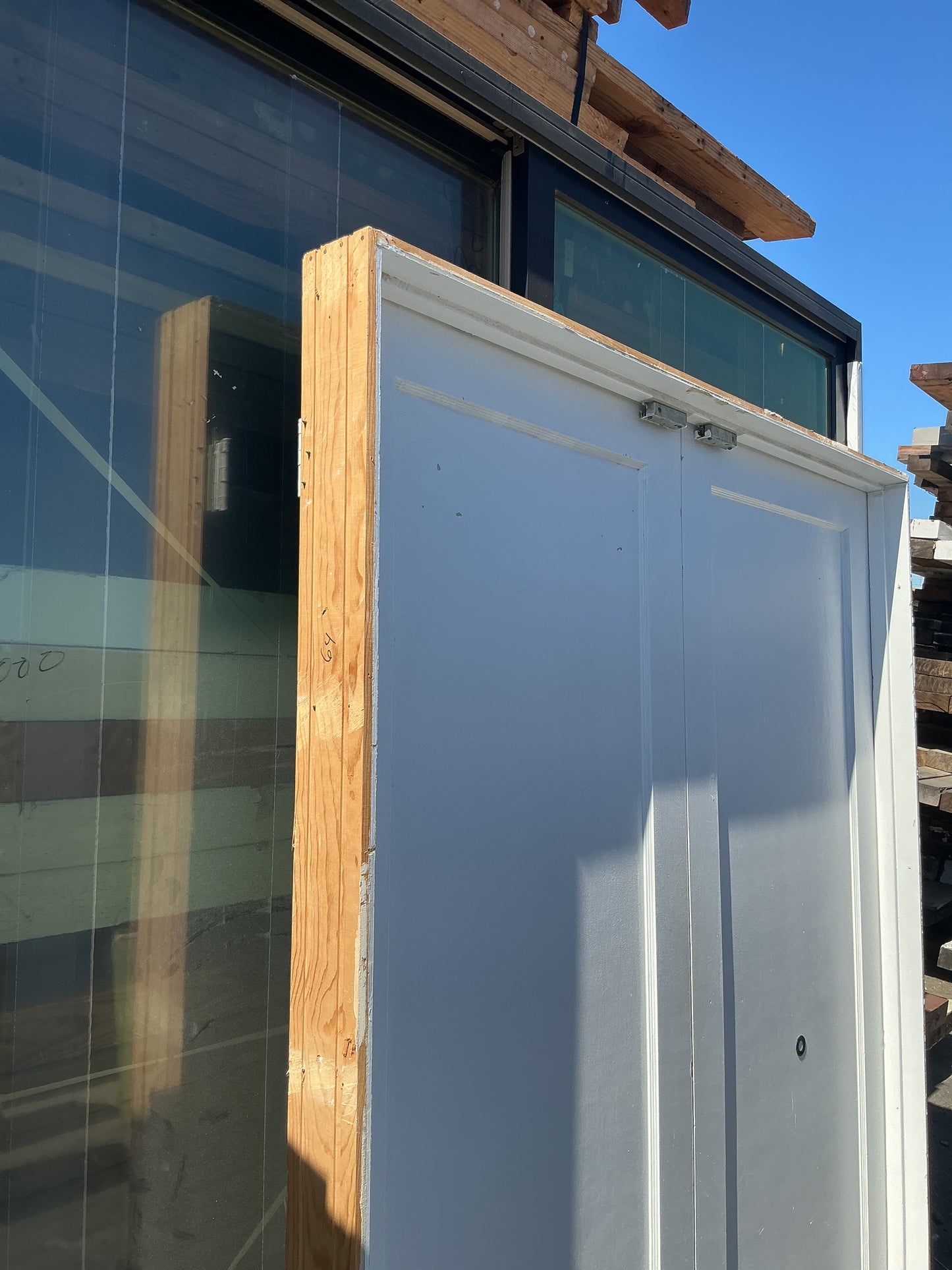 Interior double door, white, 64", CY2