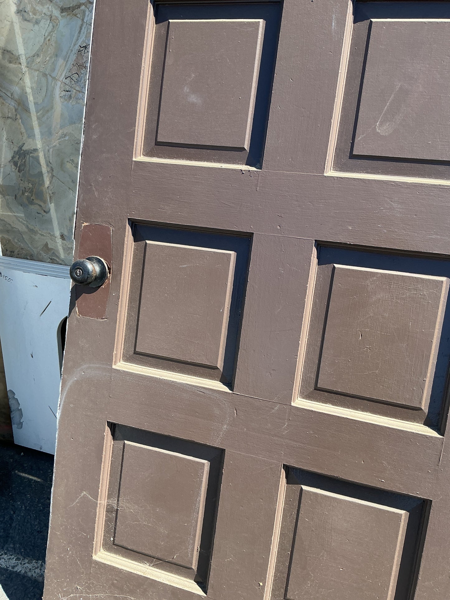 Exterior door, Right swing, brown, 36", CY2