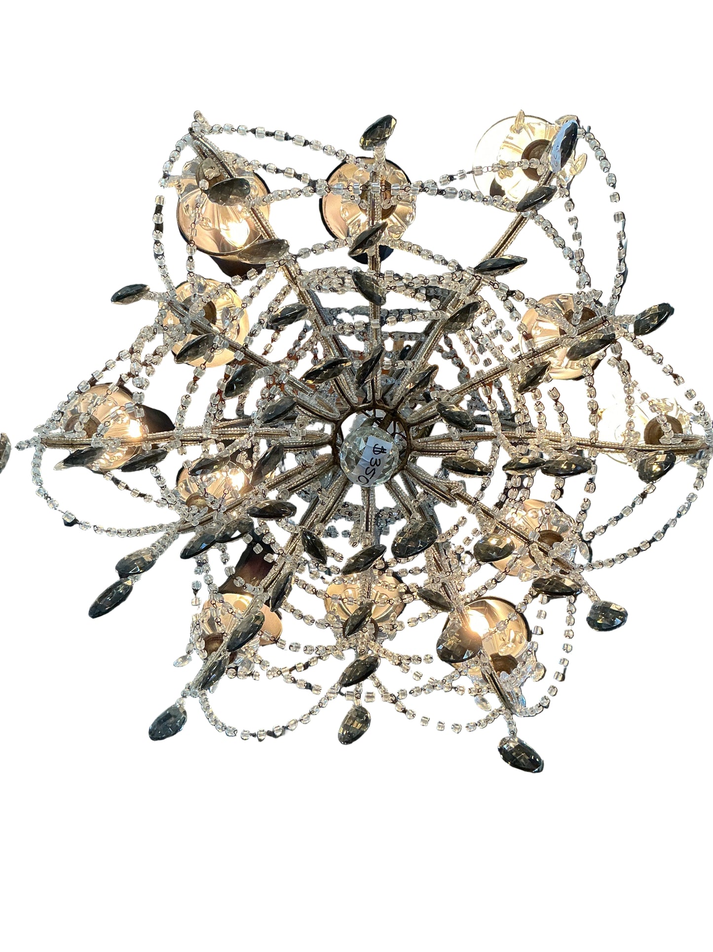 Crystal & Smoky Crystal Chandelier – Sophisticated and Rare