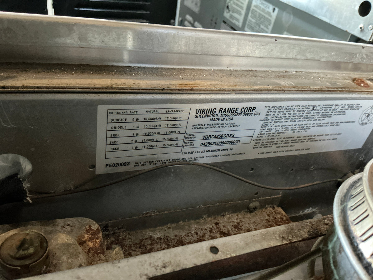 Stove, Stainless Steel, Viking, TRP