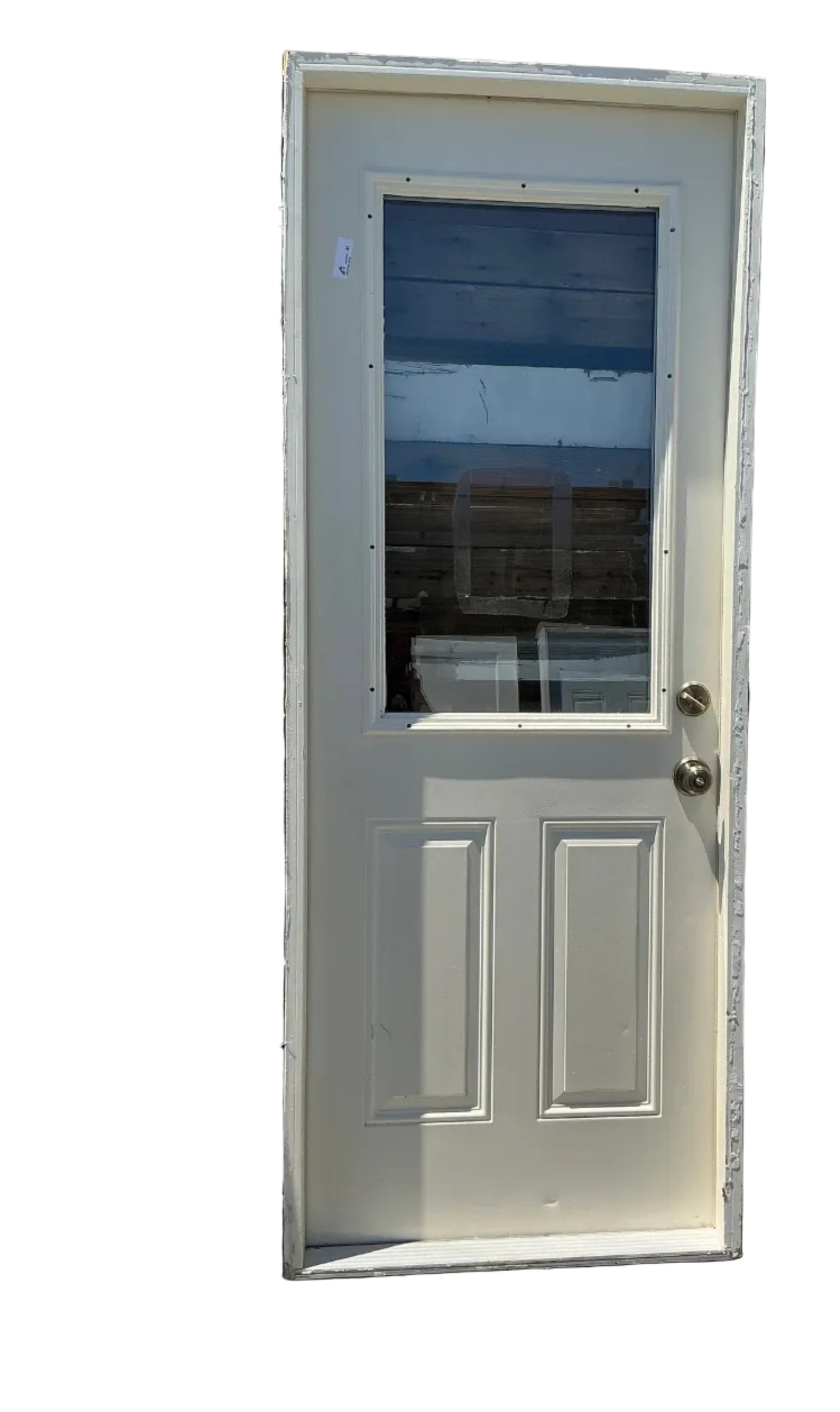 Door, exterior, half glass, CW2