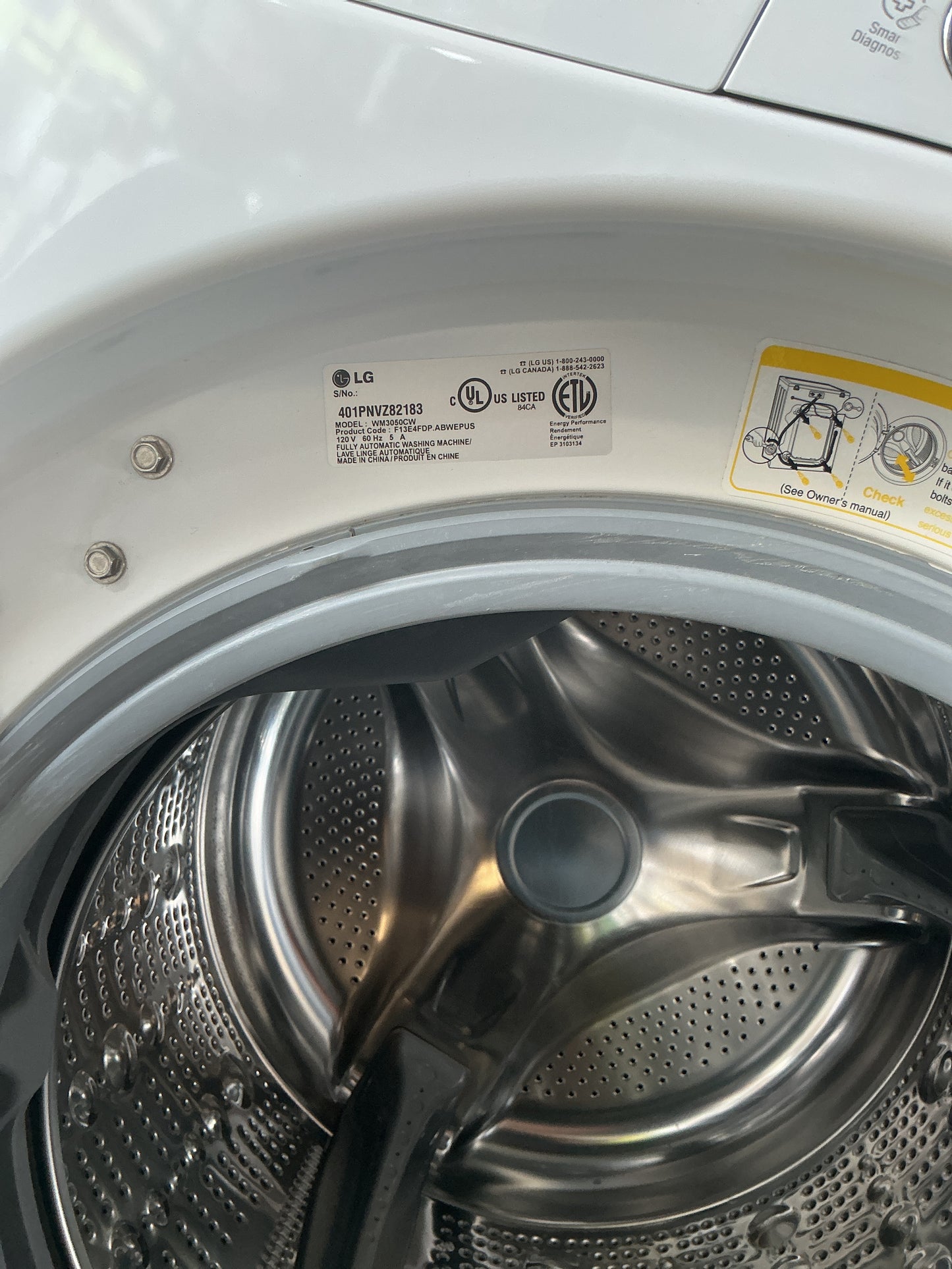 Washer and dryer set, CW7
