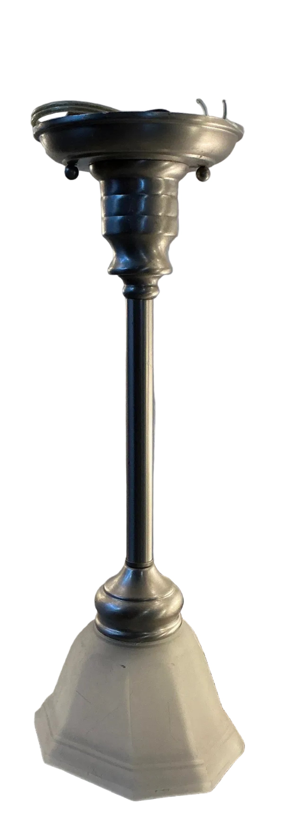 Silver hanging ceiling light