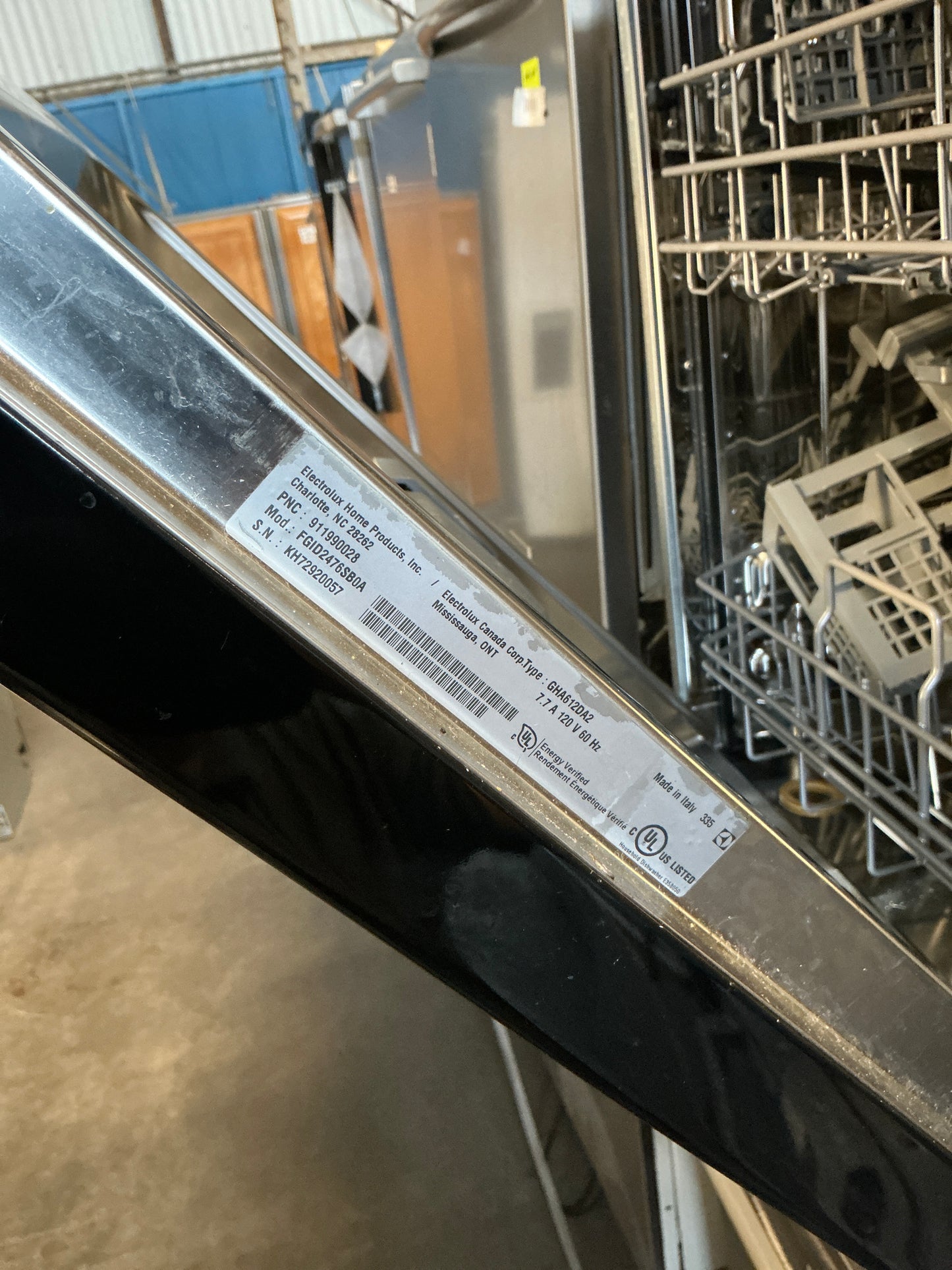 Dishwasher, Frigidaire Gallery, TRP
