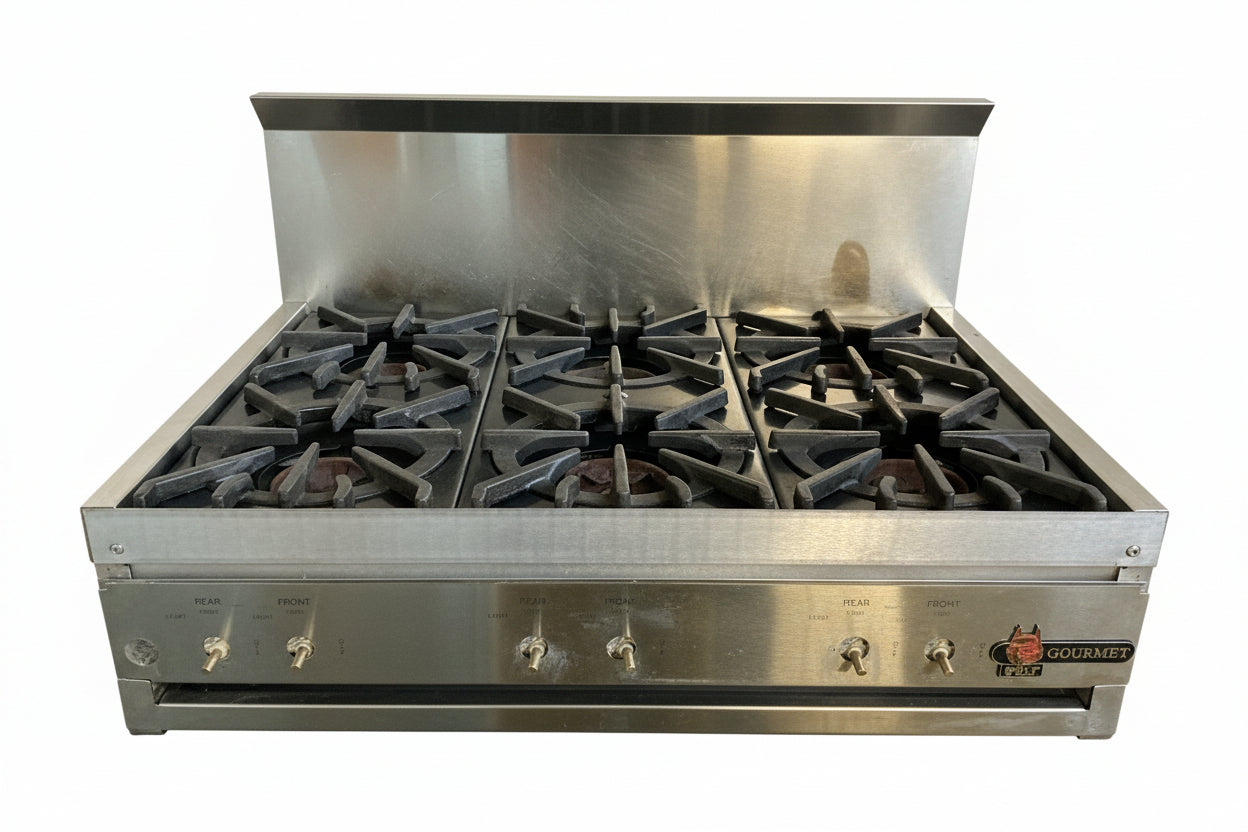 Cooktop, Gas, Wolf, 6 Burner, Stainless, TRP