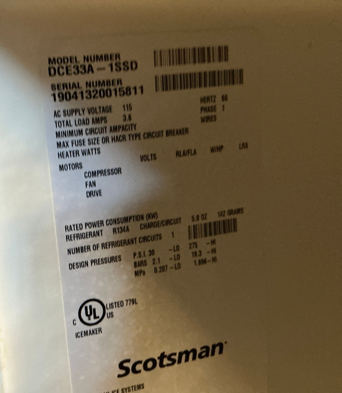 Scotsman Ice Maker