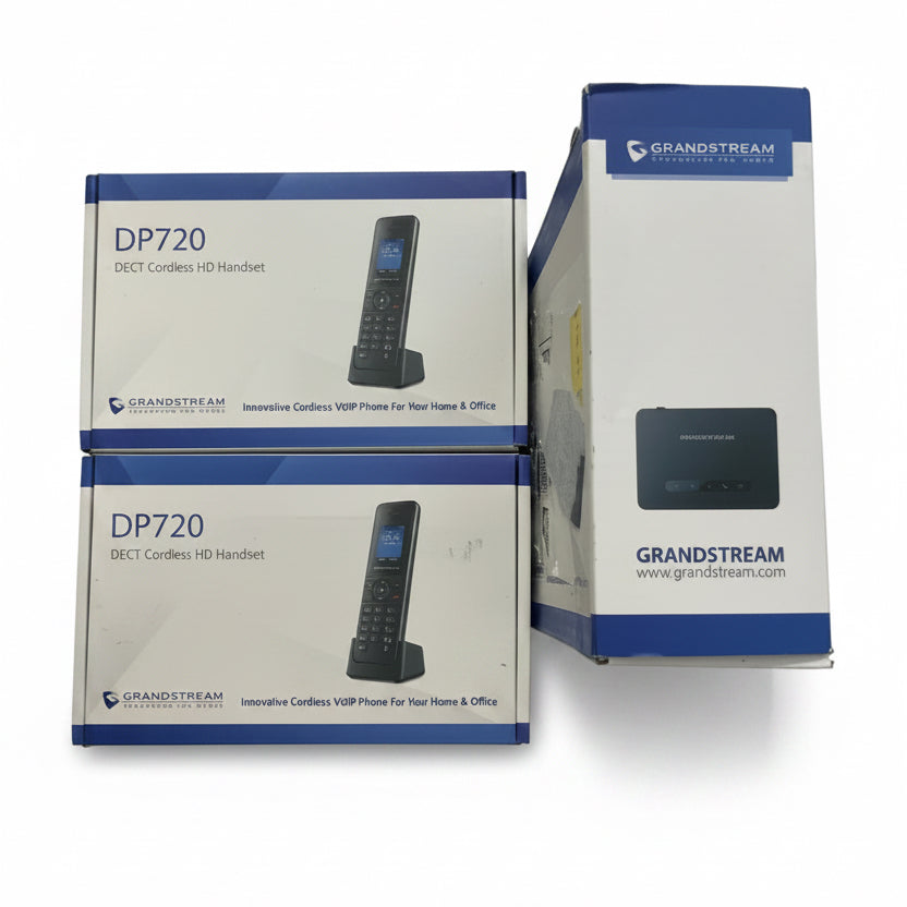 Grandstream DP720 DECT Base Station + 2Cordless Units VoIP
