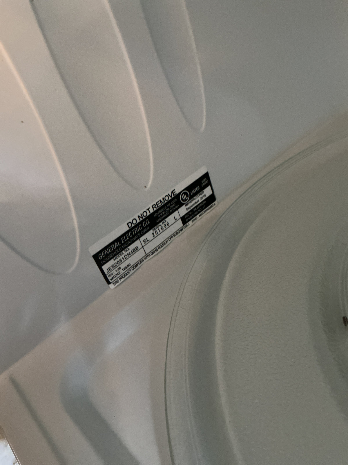 Microwave, General Electric, CY8