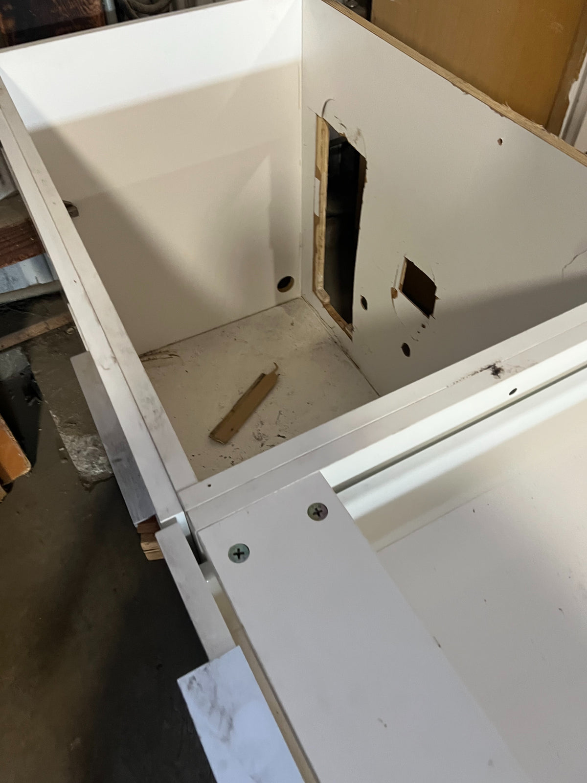 Cabinet · Kitchen Base · White · 3-Unit · 70×35×25 · CU5