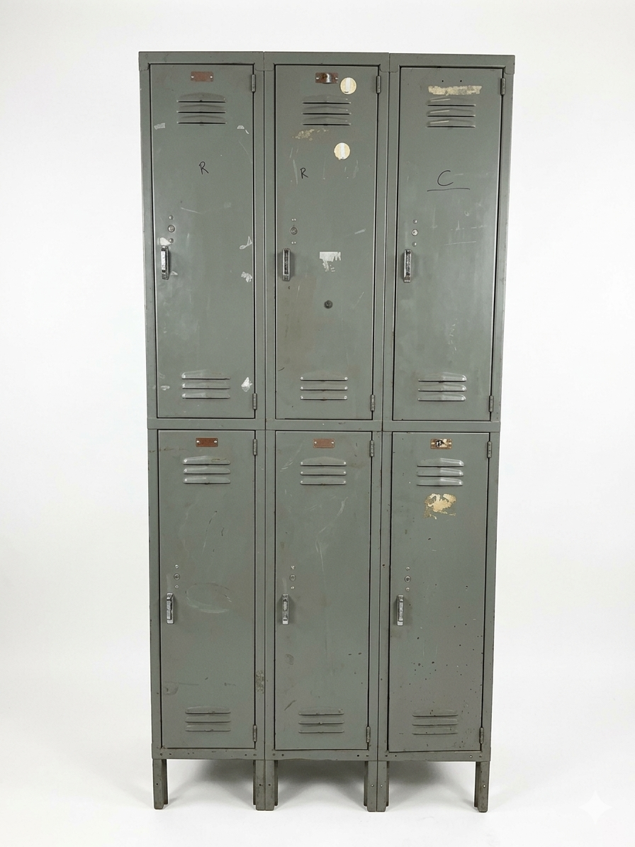 Locker, Metal, 6 Compartment, TRP