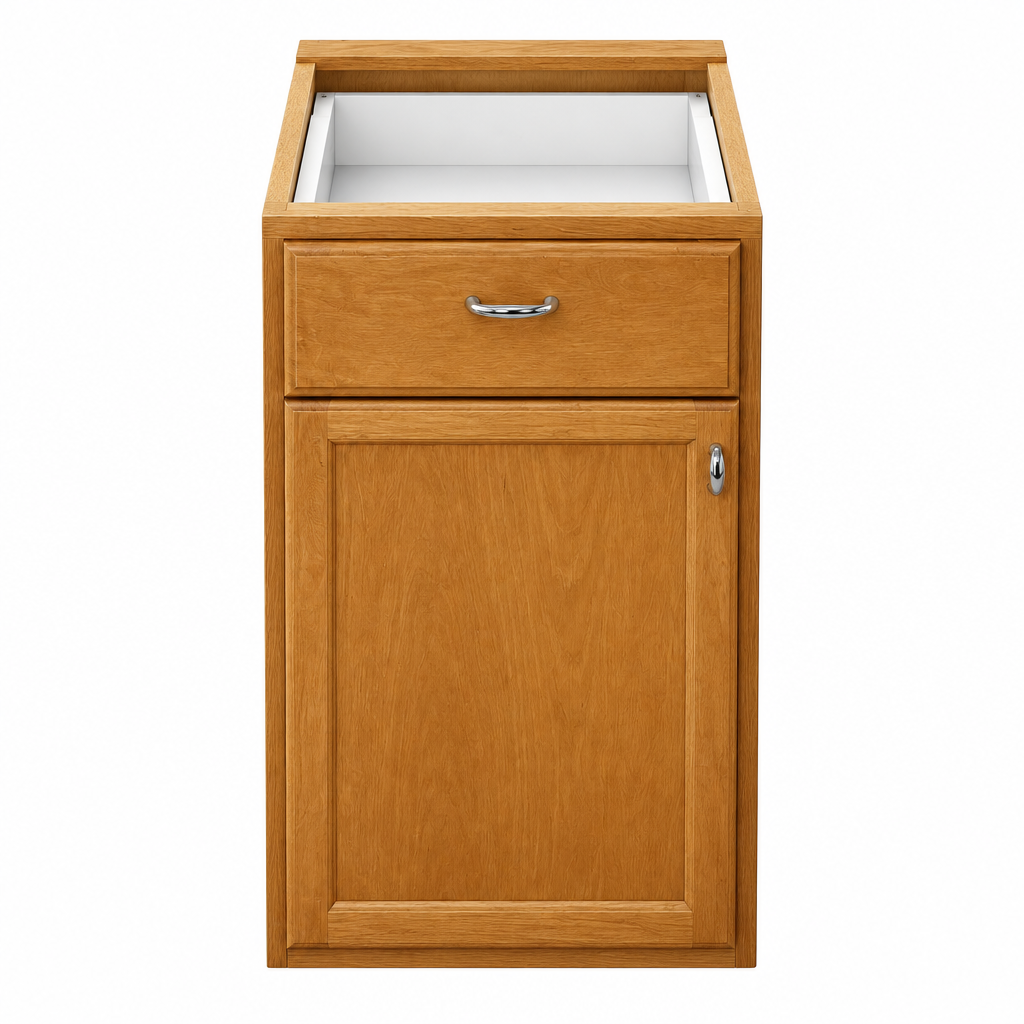 Kitchen base cabinet, 1-door 1-drawer, 16", TRP
