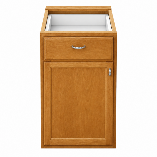 Kitchen base cabinet, 1-door 1-drawer, 16", TRP