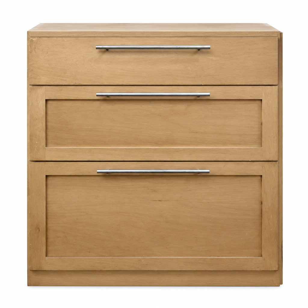 Light Brown 3 Drawer Bottom Cabinet CB7