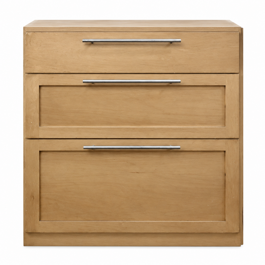 Light Brown 3 Drawer Bottom Cabinet CB7