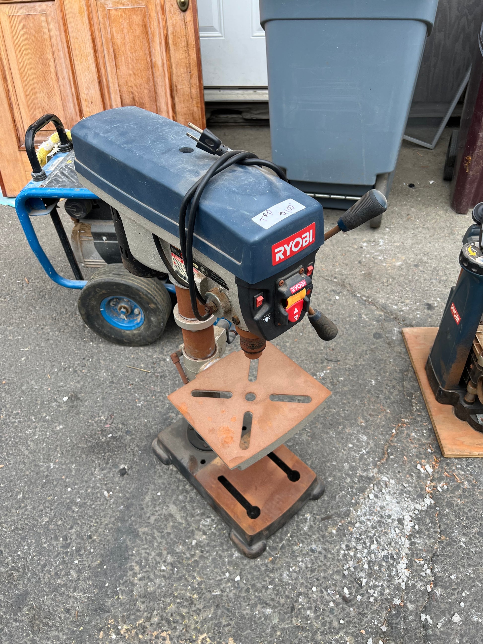Ryobi drill press assembled view