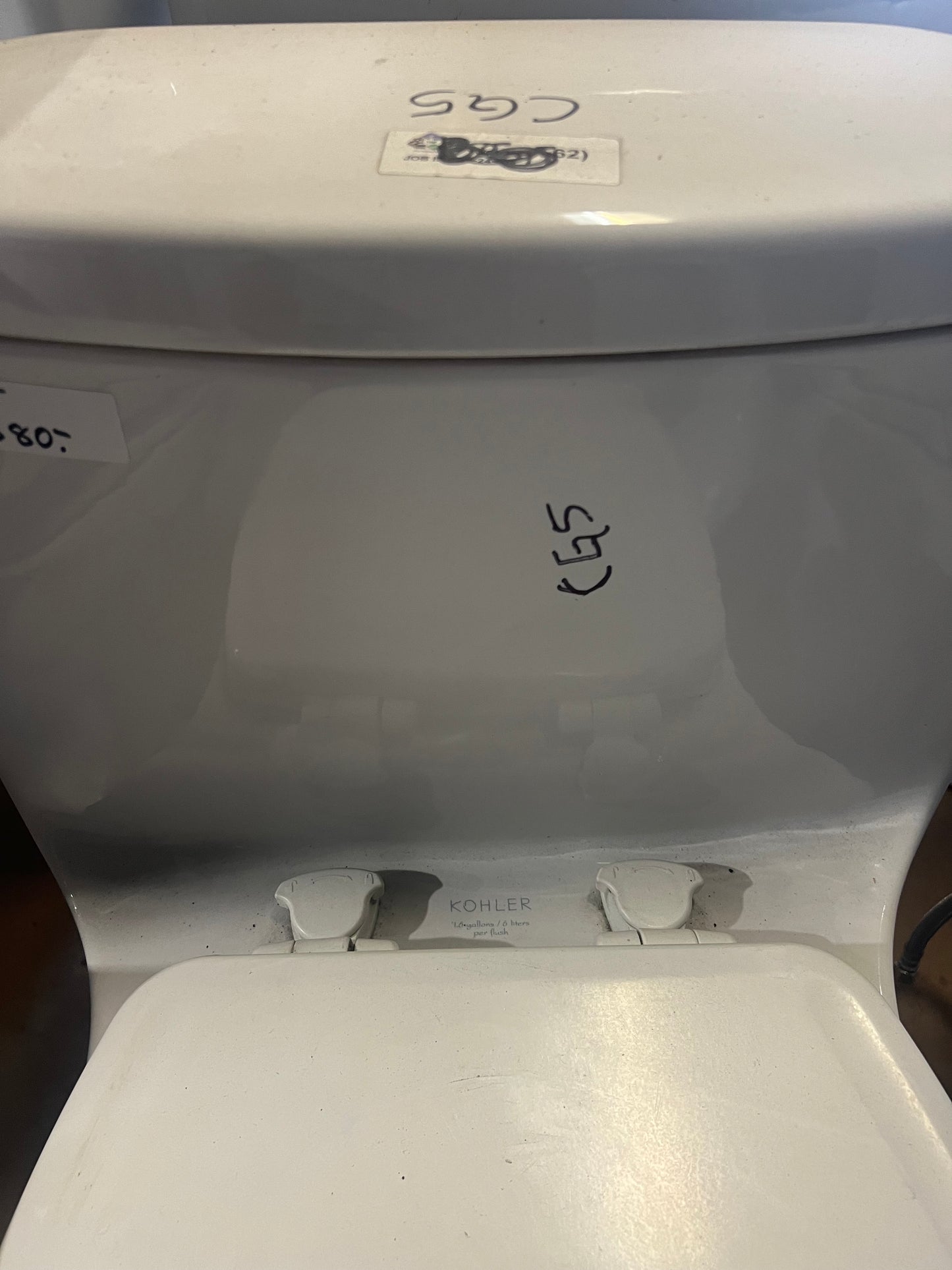 Kohler toilet brand and flush rating