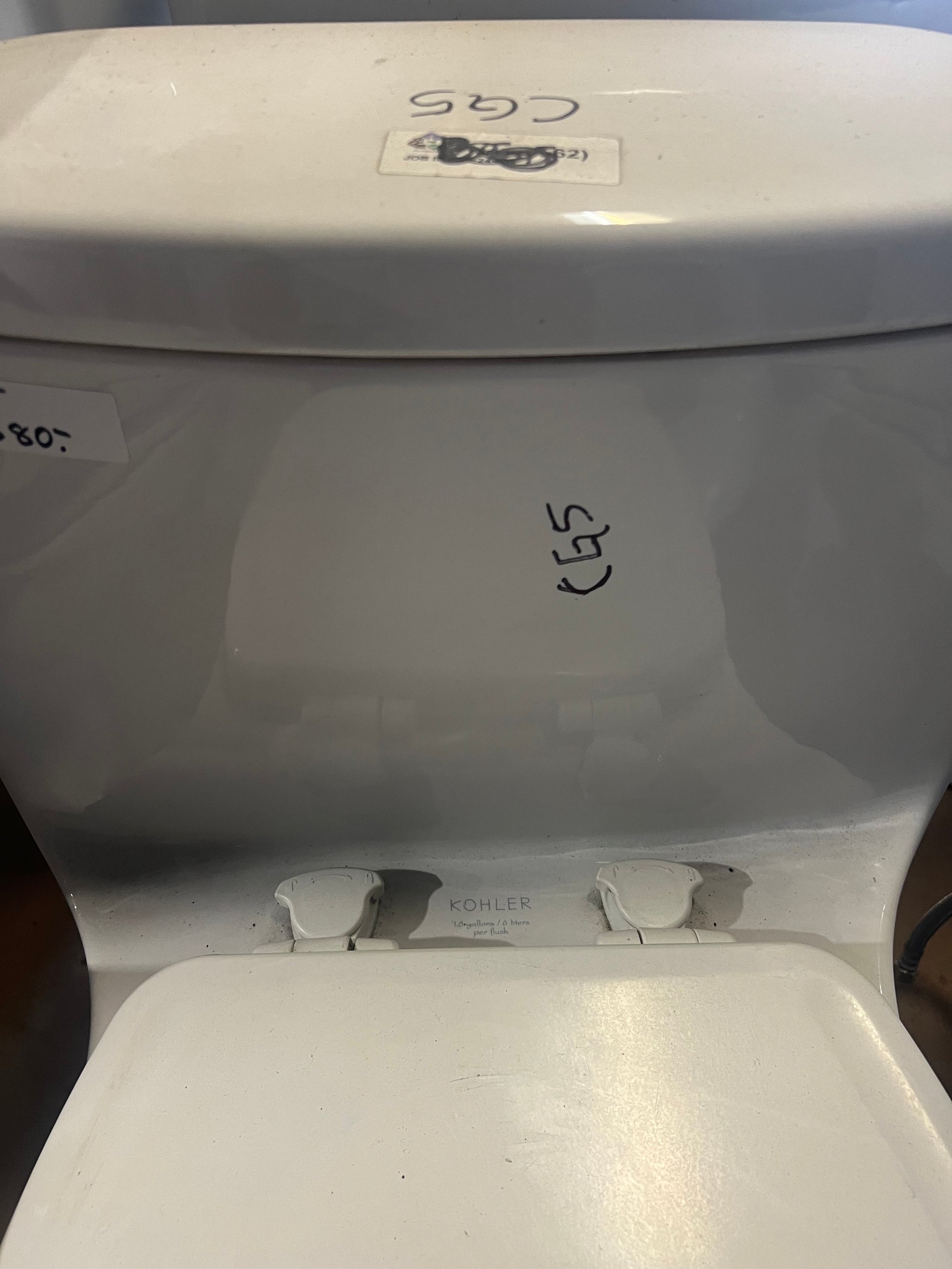 Kohler toilet brand and flush rating