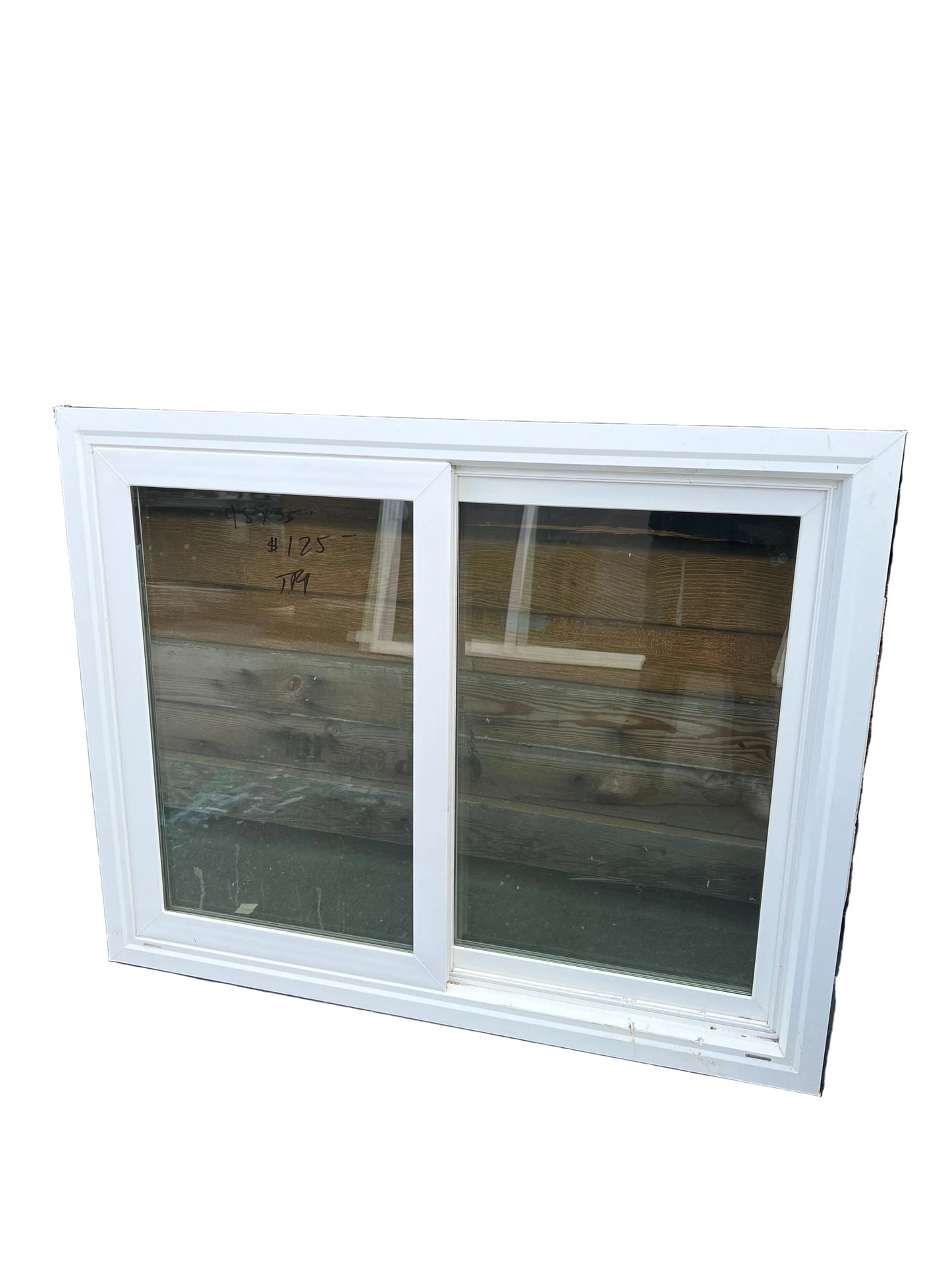 White vinyl sliding window 45x35 reclaimed Oakland