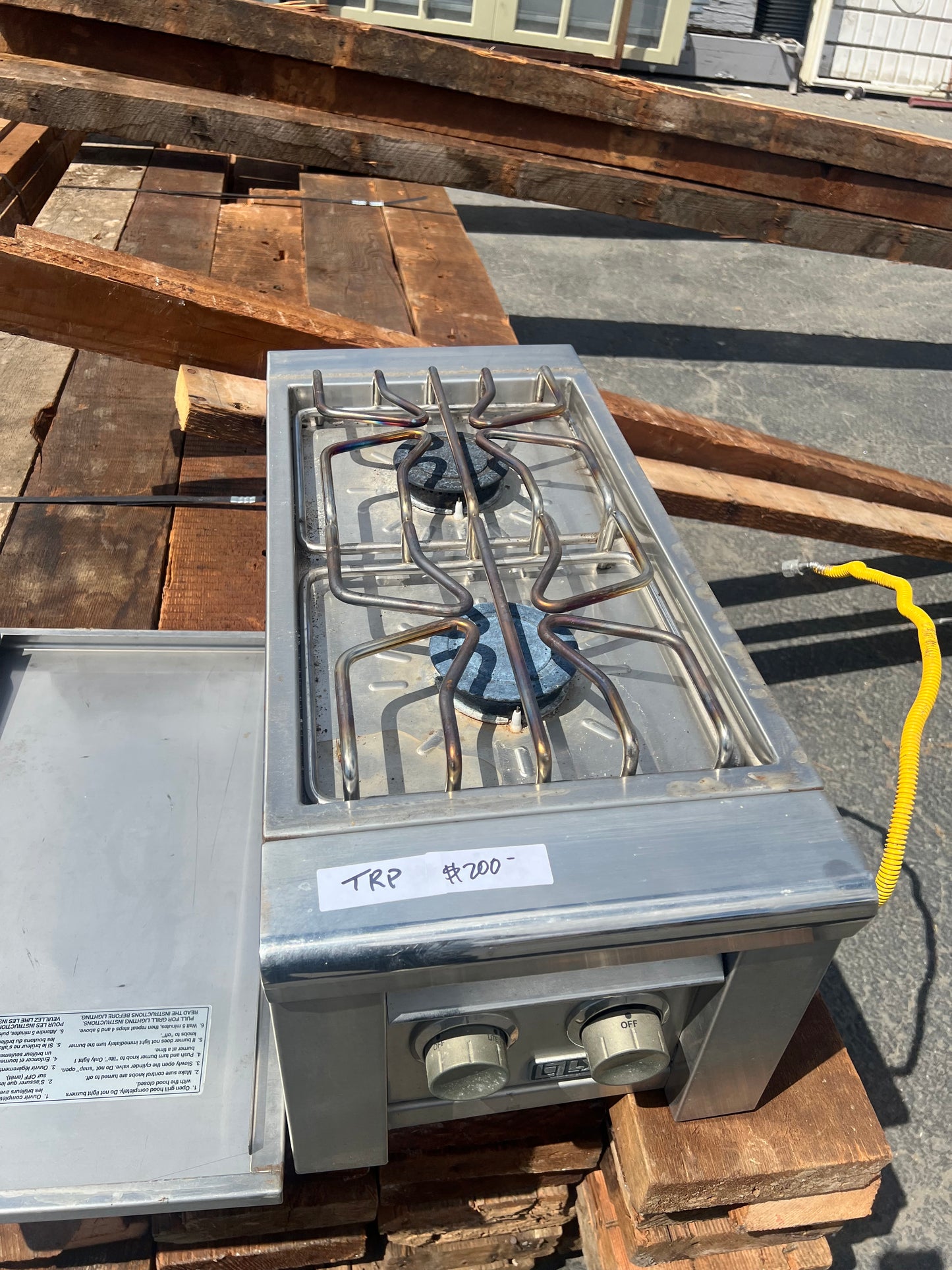 Lynx outdoor dual gas burner stainless TRP Oakland
