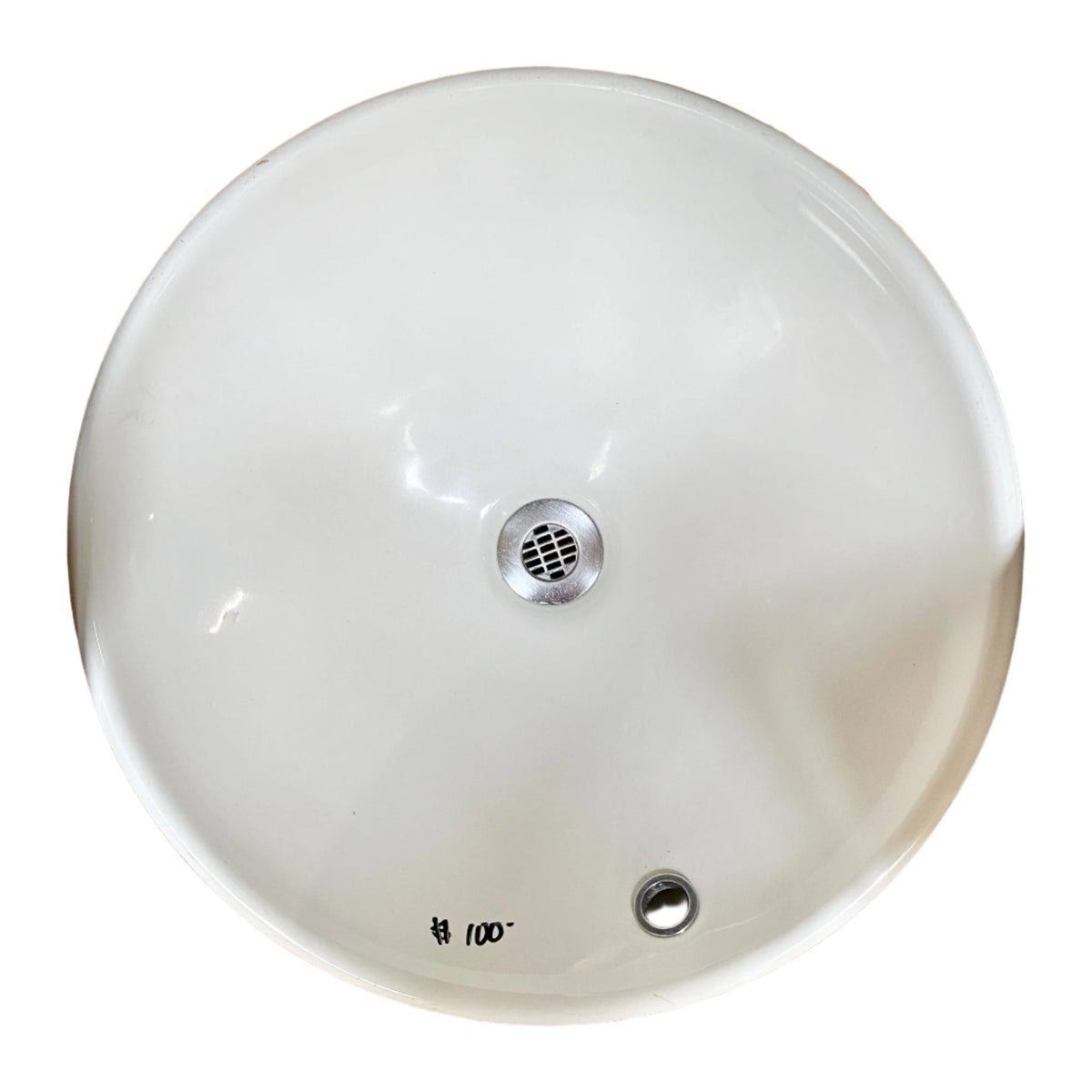 Round White Sink TRP