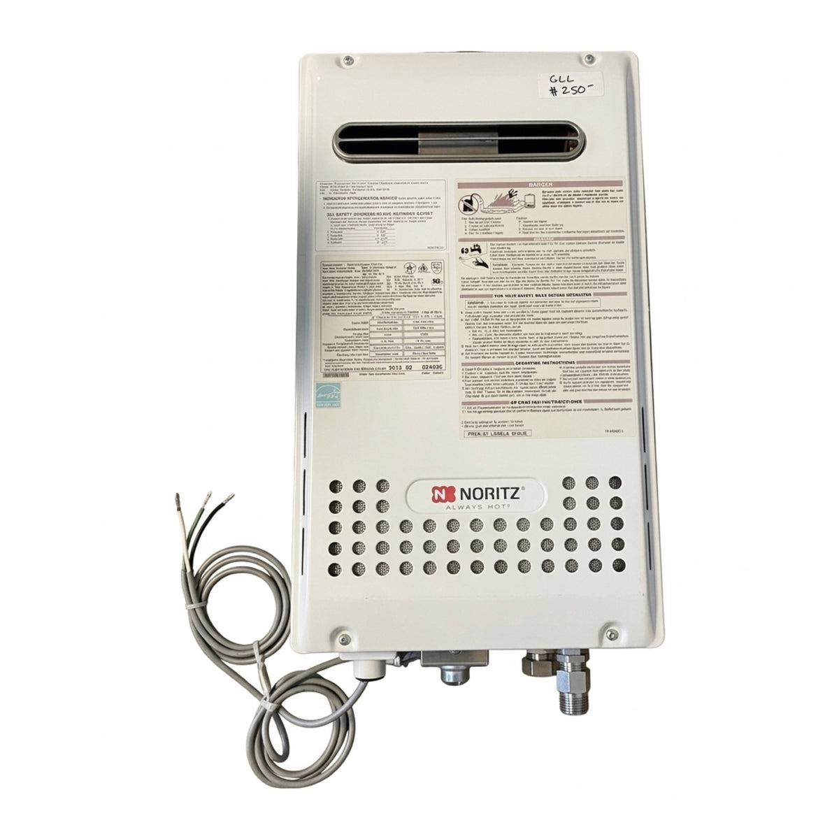 Tankless water heater, 202 Gal.hr, CL2