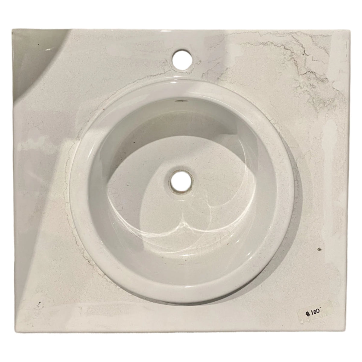 White Square Sink TRP