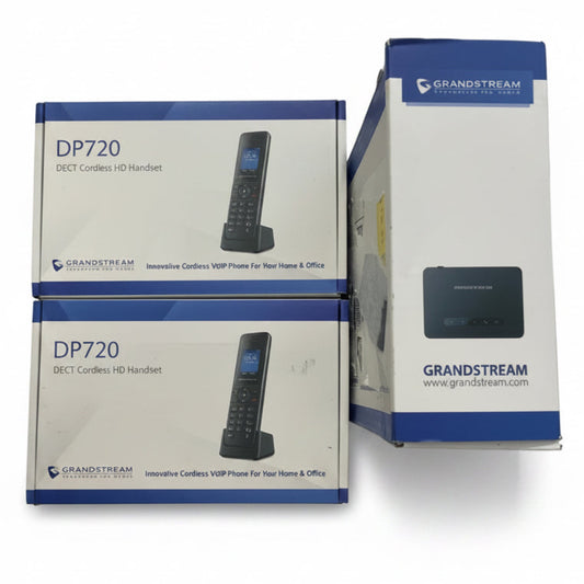Grandstream DP720 DECT Base Station + 2Cordless Units VoIP