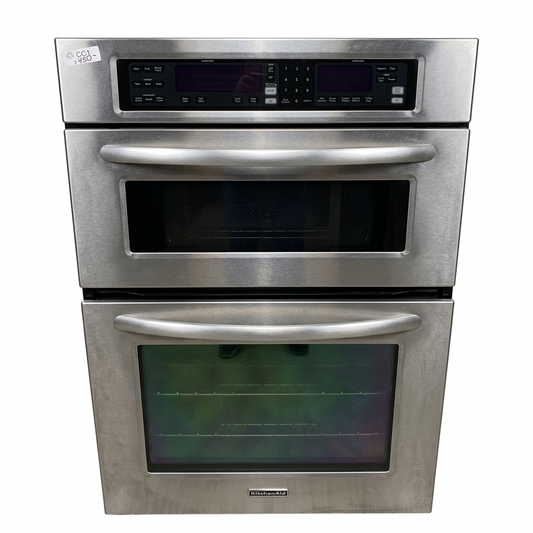Silver Kitchen Aid Double Oven CC1