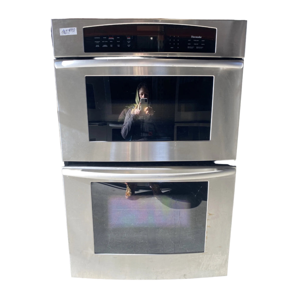 Silver Thermador Double Oven BV1