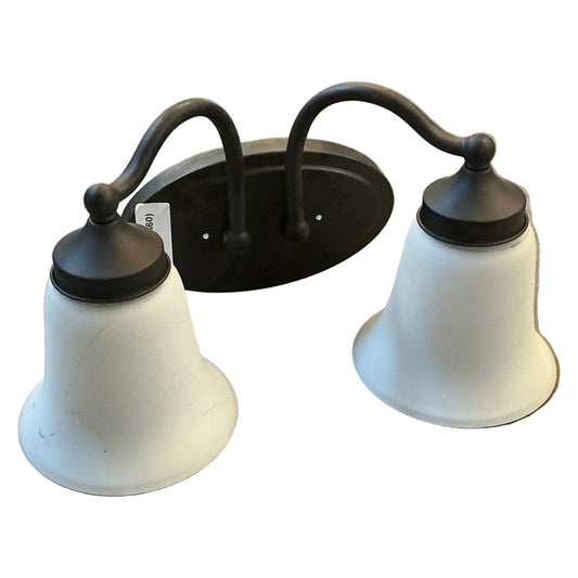 Sconce, 2-light, frosted glass, TRP